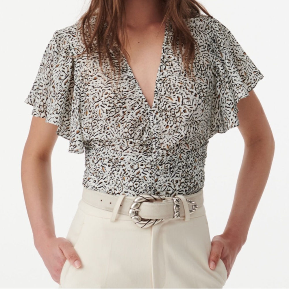 IRO TENIZ PRINTED TOP